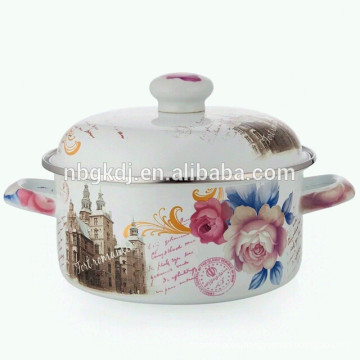 Enamelware Casserole strait cooking flower pot
Enamelware Casserole strait cooking flower pot